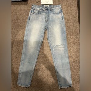 MOUSSY Vintage Hillrose Skinny Jeans Light Blue 26 JAPAN